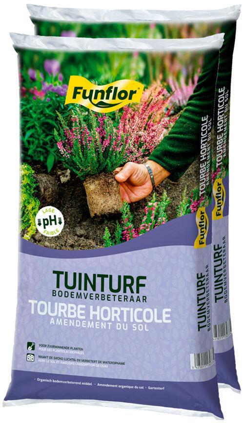 Halve pallet Funflor Tuinturf 30 zakken x 40L (1200L), Tuin en Terras, Aarde en Mest, Ophalen of Verzenden