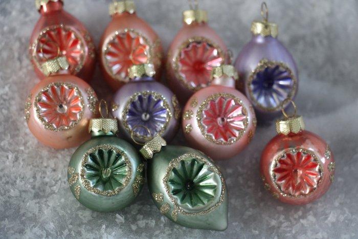 mini-reflex kerstballen 1980-1990, 20 stuks - Kerstballen, Diversen, Kerst