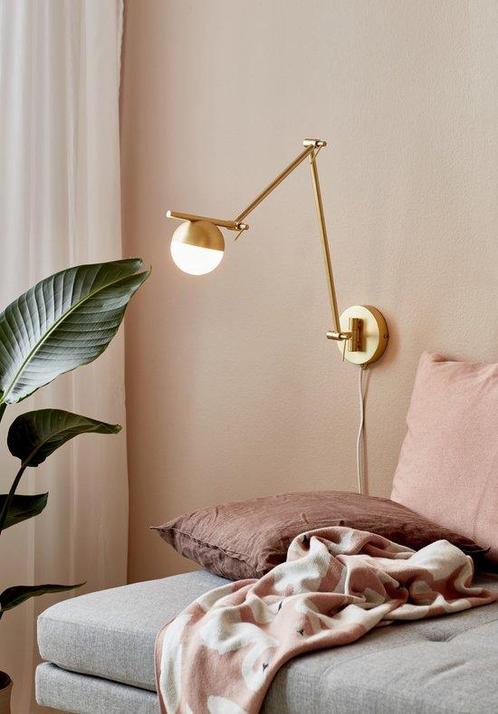 Nordlux Contina-wandlamp-G9-opaal glas/messing (Verlichting), Huis en Inrichting, Lampen | Hanglampen, Nieuw, Verzenden