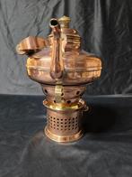 Theepot (3) - Koper, Messing, Hout - Theepot met warmhouder