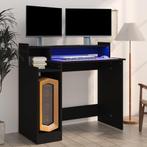 vidaXL Bureau met LED-verlichting 97x45x90 cm bewerkt hout, Huis en Inrichting, Verzenden, Nieuw