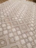 Borduurwerk - 230 cm - 150 cm - Nappe en gehaakte kant, Antiek en Kunst