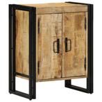 vidaXL Schoenenkast 30x30x40 cm massief mangohout en staal, Verzenden, Nieuw