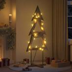 vidaXL Kerstboom met standaard Bruin 180 cm Massief teakhout, Diversen, Kerst, Verzenden, Nieuw