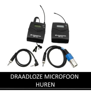 Draadloze microfoon set HUREN - Camera Huren Nederland