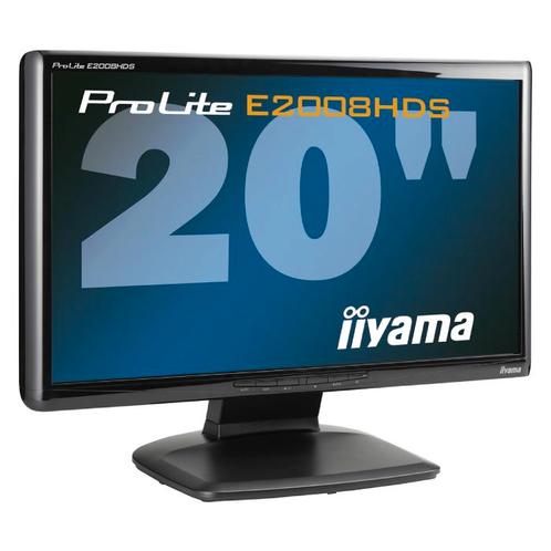 iiyama ProLite E2008HDS - 20 inch - 1600x900 - DVI - VGA - Z, Computers en Software, Monitoren, Zo goed als nieuw, Verzenden