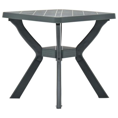 vidaXL Bistrotafel 70x70x72 cm kunststof groen, Tuin en Terras, Tuintafels, Nieuw, Kunststof, Verzenden