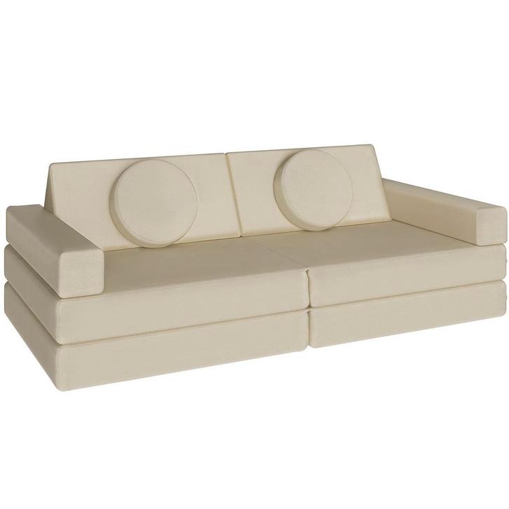 Speelbank Lilly, 8-delig, met slaapfunctie - 160 cm, beige, Kinderen en Baby's, Kinderkamer | Overige Meubels, Verzenden