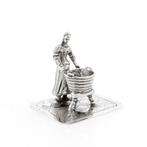 Antiek Amsterdams zilveren beeldje van een dame, Sieraden, Tassen en Uiterlijk, Antieke sieraden, Ophalen of Verzenden, Zilver