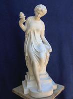 Beeld, Grande statua dama Classica - 83 cm - Marmer,