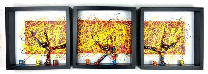 Bernard Saint-Maxent - Happy explosion, Antiek en Kunst, Kunst | Schilderijen | Modern