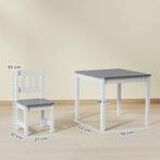 TRUUSK Kindermeubilair - Kindertafel met 2 Stoelen - 3-delig, Tuin en Terras, Tuinstoelen, Verzenden, Nieuw