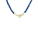 Vintage lapis lazuli collier met gouden sluiting 14 kt, Sieraden, Tassen en Uiterlijk, Kettingen, Ophalen of Verzenden, Nieuw