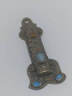 Decoratief ornament - Brass Silver-Plated Mezuzah -