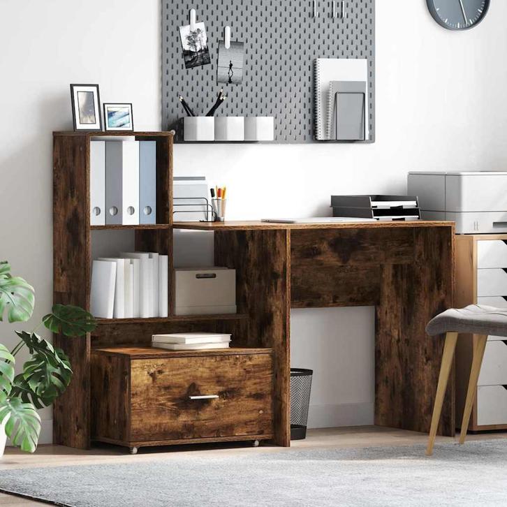 vidaXL Ladenkast met wiel Bruin 55 x 45 x 33.5 cm Bewerkt, Huis en Inrichting, Kasten | Overige, Nieuw, Verzenden