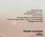 Pierre Soulages (1919-2022), - Affiche Sérigraphie N°1 Musée, Antiek en Kunst