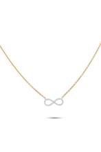 Ketting met hanger - 18 karaat Geel goud - 0.11ct. tw.