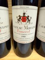 1988 Chateau Moulinet Pomerol - Pomerol - 6 Halve flessen, Verzamelen, Nieuw