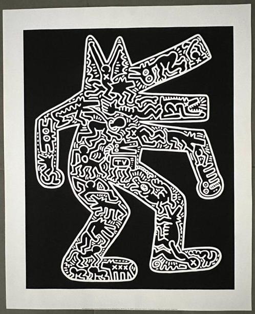 Keith Haring (1958-1990) - Dog, Antiek en Kunst, Kunst | Tekeningen en Foto's