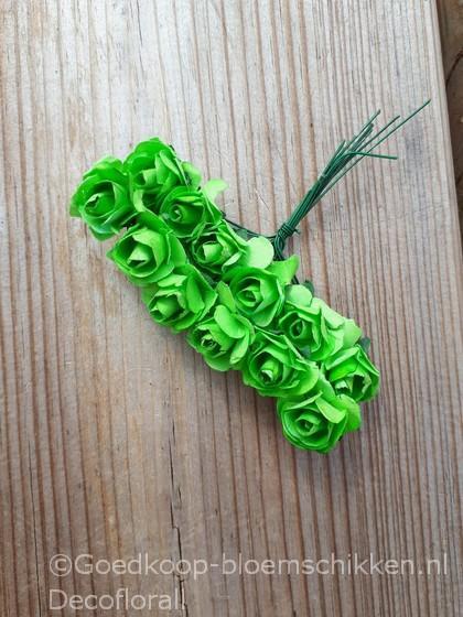 Mulberry Roosjes AppelGroen Pak +/- 144 st Mulberry Roosje, Huis en Inrichting, Woonaccessoires | Kunstplanten en Kunstbloemen