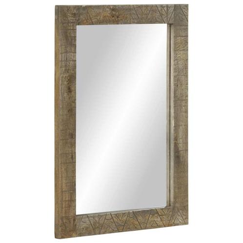 Spiegel Mango Hout | Tweedekansje | Ruimtebesparend!, Huis en Inrichting, Badkamer | Badkamermeubels, Minder dan 25 cm, Nieuw