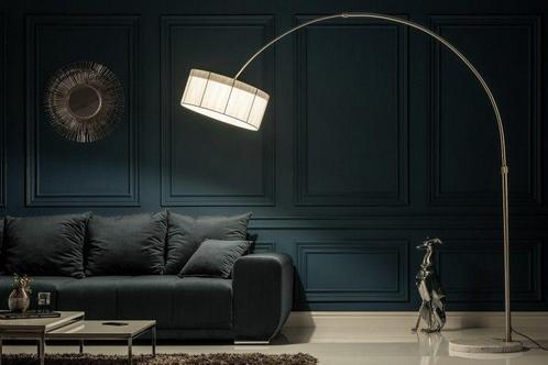 Design booglamp EXTENSO 230cm witte vloerlamp met wit, Huis en Inrichting, Lampen | Vloerlampen, Ophalen of Verzenden