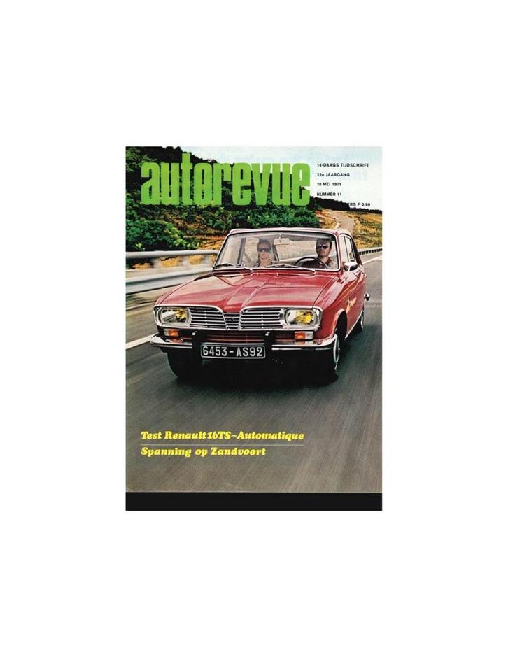 1971 AUTO REVUE MAGAZINE 11 NEDERLANDS, Boeken, Auto's | Folders en Tijdschriften