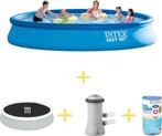 Intex Zwembad  Easy Set  457 x 84 cm  Inclusief, Verzenden, Opblaaszwembad, 80 tot 120 cm, Rond