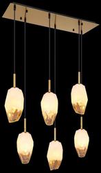 2dekans | Globo - Barcley Hanglamp - Messing Metaal - Opaal, Ophalen of Verzenden, Zo goed als nieuw