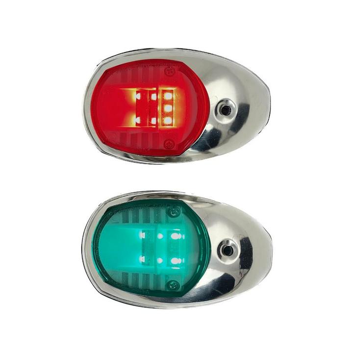 Bakboord en Stuurboord LED Navigatieverlichting set, RVS, Watersport en Boten, Bootonderdelen, Nieuw, Ophalen of Verzenden