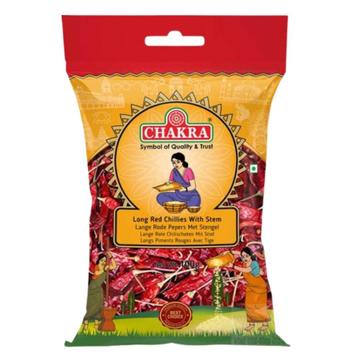 Lange Rode Pepers met Steel (Long Red Chillies) Chakra - 100 beschikbaar voor biedingen