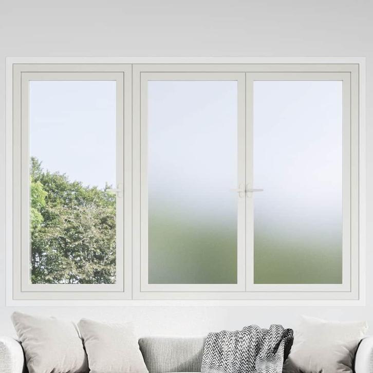 vidaXL Raamfolies mat PVC grijs, Huis en Inrichting, Stoffering | Gordijnen en Lamellen, Nieuw, Verzenden