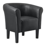 Kuipstoel Ariel schelpen fauteuil kunstleer 70x70x58 cm zwar, Verzenden, Nieuw