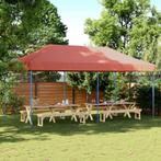 vidaXL Partytent inklapbaar pop-up 580x292x315 cm terracotta, Tuin en Terras, Verzenden, Nieuw, Partytent