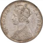 Brits India. Victoria. 1 Rupie 1877 - NGC MS60 (Bombay), Postzegels en Munten, Munten | Europa | Niet-Euromunten