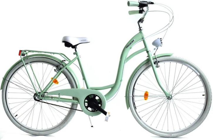 Meisjesfiets - 26 inch - met 3 versnellingen - mintgroen wit, Fietsen en Brommers, Fietsen | Meisjes, Nieuw, Ophalen of Verzenden