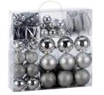 Kerstboom decoraties - Set van 103 - zilverkleurig, Verzenden, Nieuw