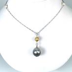 Halsketting Zilver Parel - Parel - Tah-SSP Ø 6,5 tot 14,5 mm, Nieuw