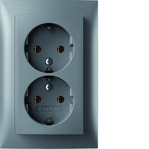 Hager Berker S.1 Wandcontactdoos (WCD-schakelmateriaal), Doe-het-zelf en Verbouw, Elektra en Kabels, Overige typen, Nieuw, Verzenden