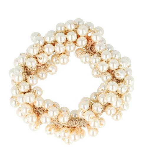 Haarspeld Haarelastiek Parel Kralen Creme, Sieraden, Tassen en Uiterlijk, Uiterlijk | Haarverzorging, Verzenden
