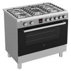ETNA FG190RVS Gas/elektro fornuis 90cm nieuw laagste prijs, Witgoed en Apparatuur, Fornuizen, Ophalen, Nieuw, Inbouw, Gas