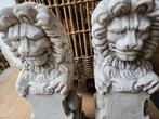 Beeld, Paire de Lions - 50 cm - Steen, Antiek en Kunst