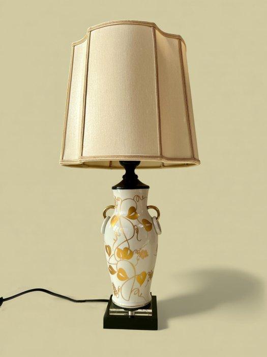 Mangani - Tafellamp - Porselein - Tafellamp met gouddecor, Antiek en Kunst, Curiosa en Brocante
