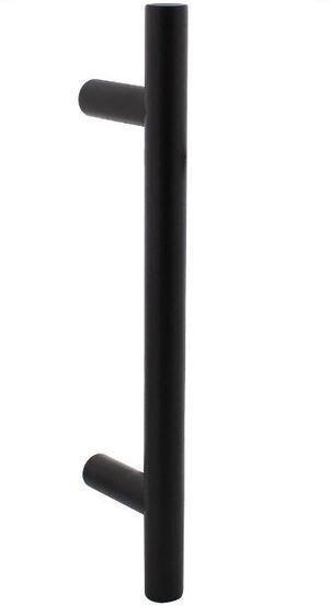 Set deurgrepen BASICS LBT PA 200 mm mat zwart, Doe-het-zelf en Verbouw, Hang- en Sluitwerk, Verzenden