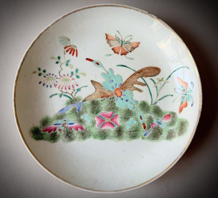 Polychroom bord uit de Qing-dynastie, eind 19e eeuw., Antiek en Kunst, Antiek | Overige Antiek