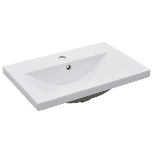 Inbouwwastafel 61cm wit | Retourdeal | 53% Korting!, Huis en Inrichting, Badkamer | Badkamermeubels, 50 tot 75 cm, Nieuw, Wasbak of Wastafel
