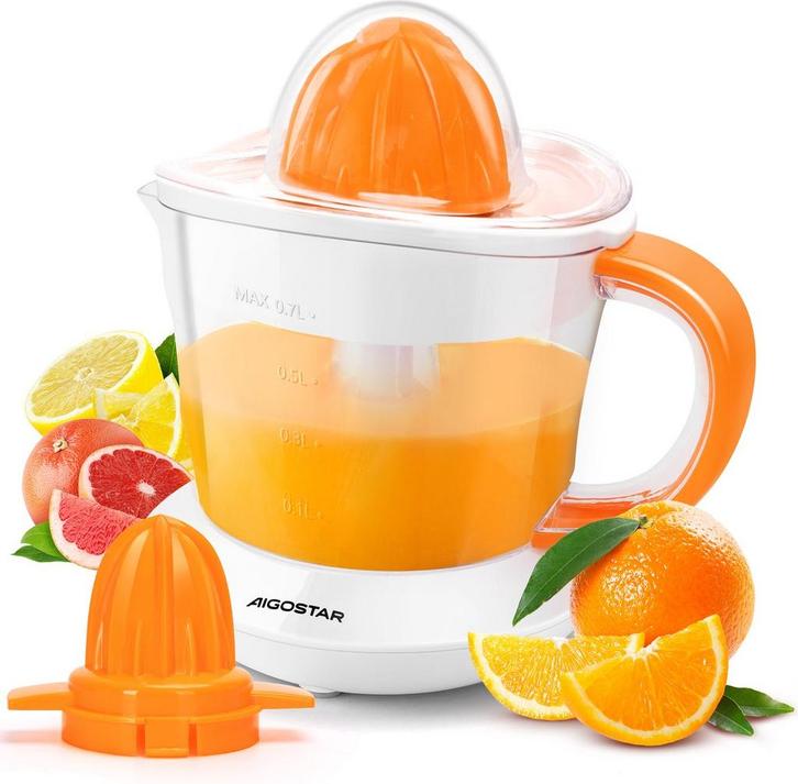 Aigostar Citruspers - Tweerichtingsrotatie - 0.7L - 40W - Or, Witgoed en Apparatuur, Overige Witgoed en Apparatuur, Nieuw, Verzenden