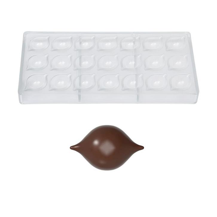 Bonbonvorm Chocolate World Praline Curve (21x) 45x28x14mm, Hobby en Vrije tijd, Taarten en Cupcakes maken, Nieuw, Verzenden
