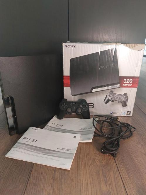 Playstation 3 Slim Zwart 320 gb in doos, Spelcomputers en Games, Spelcomputers | Sony PlayStation 3, Ophalen of Verzenden