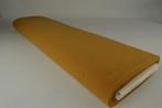 Gewassen katoen – Donker okergeel, 120 cm of meer, Geel, Ophalen of Verzenden, Katoen